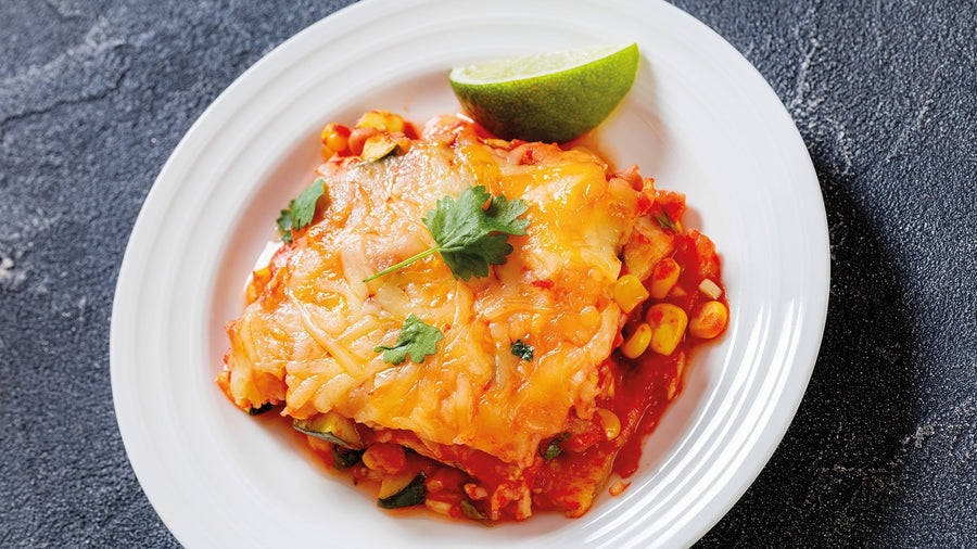 Tortilla-Hähnchen-Lasagne