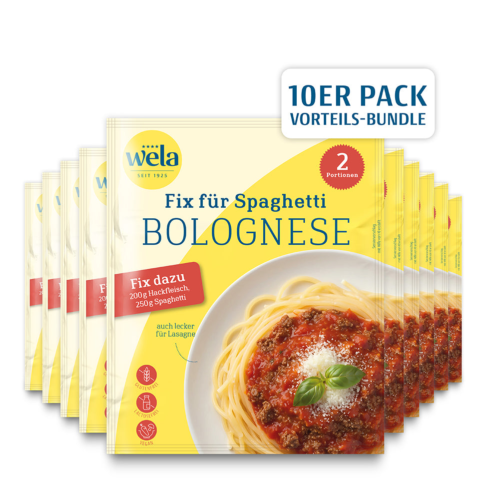 Wela Fix für Spaghetti Bolognese 10er Pack Vorteils-Bundle