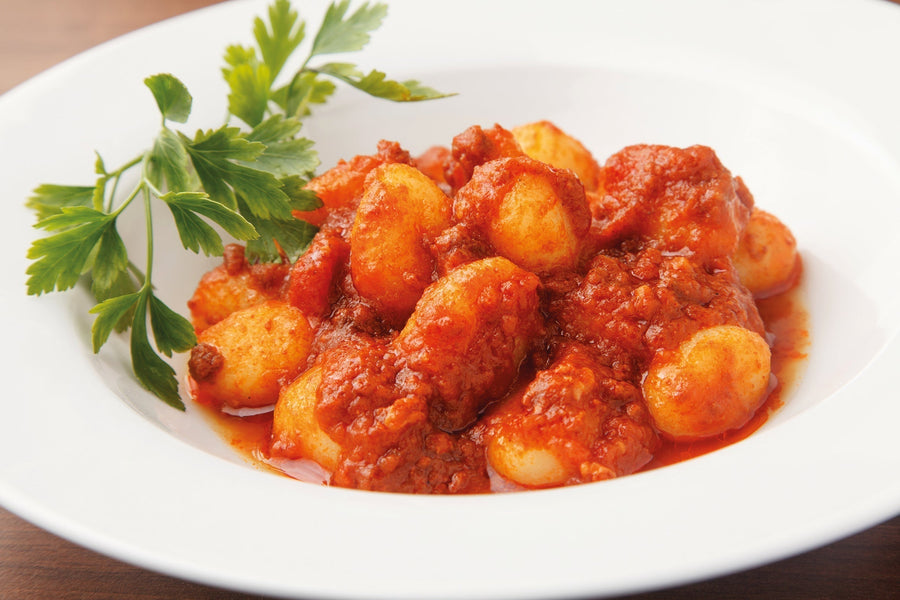 Fruchtige Gnocchi-Pfanne mit Paprika Rahmsauce