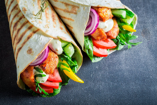 Veggie-Burger-Wraps