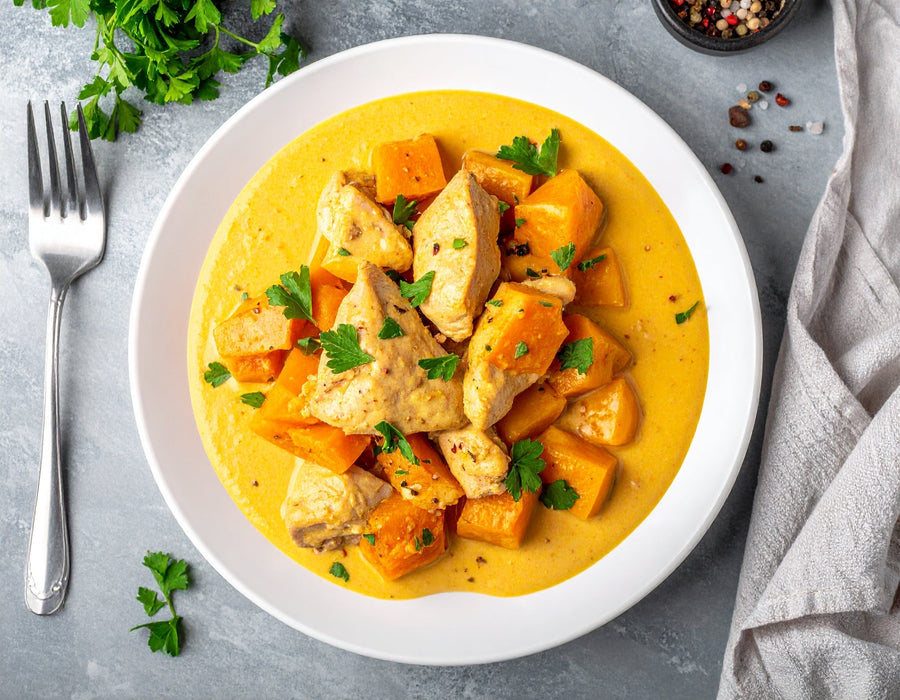 Geflügel-Kürbis-Ragout