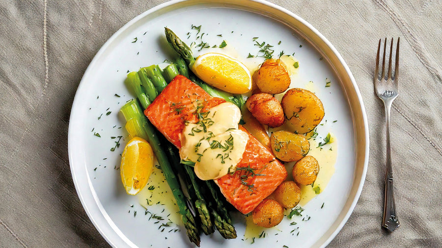 Lachs in Zitronen-Buttersauce