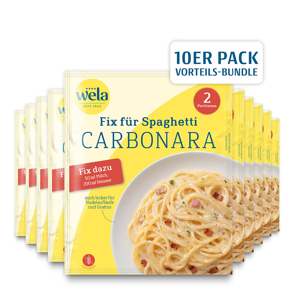 Wela Fix für Spaghetti Carbonara 10er Pack Vorteils-Bundle
