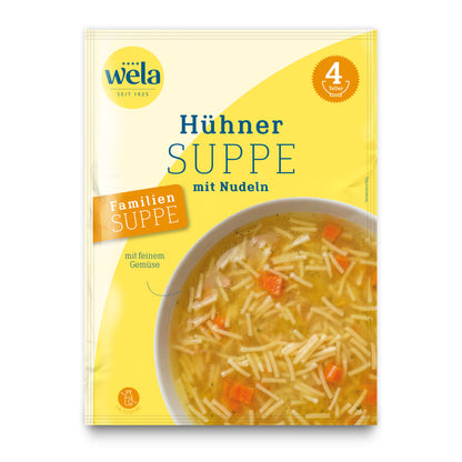 Wela Hühnersuppe mit Nudeln