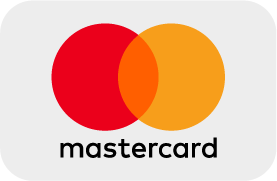 Mastercard-Logo mit roten und orangefarbenen überlappenden Kreisen und schwarzer Schrift – Symbol für weltweiten Zahlungsverkehr und Kreditkartenakzeptanz.