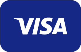 Visa-Logo mit weiß-blauer Schrift auf dunkelblauem Hintergrund – Markenzeichen des -Zahlungsdienstleisters.